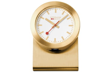 Image of Mondaine Magnet Clock, Golden, 50mm, A660.30318.82SBG
