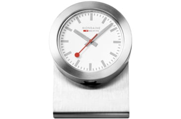 Image of Mondaine Magnet Clock, Silver, 50mm, A660.30318.82SBV