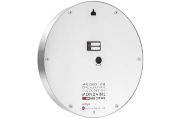 Image of Mondaine Offical Swiss 40cm Railway Wall Clock, Silver, 25cm, A995.CLOCK.16SBB