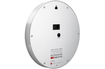 Image of Mondaine Official Swiss Railway Clock w/Sweeping Hand, Silver, 25cm, A990.CLOCK.18SBV
