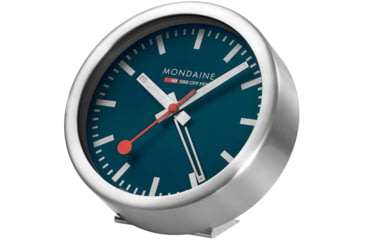 Image of Mondaine Table Alarm Clock, Blue, 125mm, A997.MCAL.46SBV