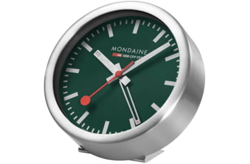 Image of Mondaine Table Alarm Clock, Green, 125mm, A997.MCAL.66SBV