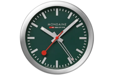 Image of Mondaine Table Alarm Clock, Green, 125mm, A997.MCAL.66SBV