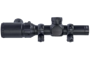 Image of Open Box, Dealer Demo, Monstrum 1-4x20 Rifle Scope with Rangefinder Reticle and Medium Profile Scope Rings, Black, S1420-R-RG