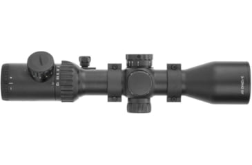 Image of Monstrum 3-12x42 AO Rifle Scope with Illuminated Mil-Dot Reticle and Offset Reversible Scope Rings, Black, S31242-R-RGAO-V2