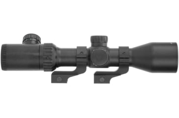 Image of Monstrum 3-12x42 AO Rifle Scope with Illuminated Mil-Dot Reticle and Offset Reversible Scope Rings, Black, S31242-R-RGAO-V2