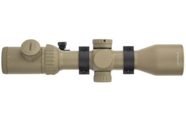 Image of Monstrum 3-12x42 AO Rifle Scope with Illuminated Mil-Dot Reticle and Offset Reversible Scope Rings, Flat Dark Earth, TS31242-R-RGAO-V2