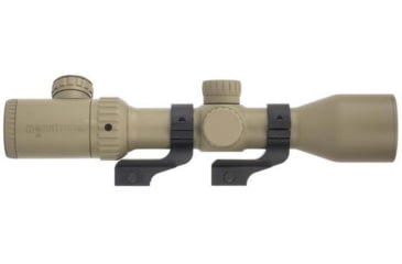 Image of Monstrum 3-12x42 AO Rifle Scope with Illuminated Mil-Dot Reticle and Offset Reversible Scope Rings, Flat Dark Earth, TS31242-R-RGAO-V2