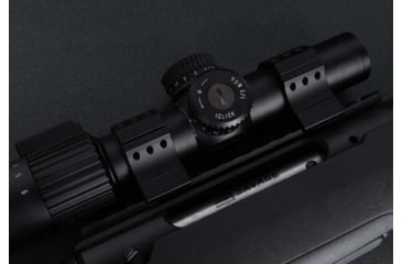 Image of Monstrum 30mm Precision Picatinny V2 Scope Rings w/Level Bubble, 1 in, Black, SR-3XLB-P100