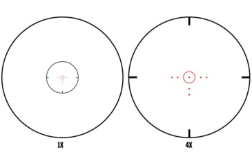 Image of Monstrum Alpha Series 1-4x24 First Focal Plane FFP Rifle Scope with MOA Reticle, Black, GA1424-BLK