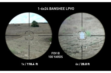 Image of Monstrum Banshee 1-6x24mm LPVO 30mm Tube Rifle Scope w/ Offset Scope Mount, Second Focal Plane
