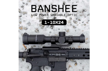 Image of Monstrum Banshee ED 1-10x24mm LPVO 30mm Rifle Scope w/Offset Scope Mount, Second Focal Plane