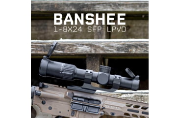 Image of Monstrum Banshee ED 1-8x24mm LPVO 30mm Tube Rifle Scope w/ Offset Scope Mount, Second Focal Plane