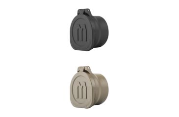 Image of Monstrum Flip-Up Rifle Scope Lens Covers, Objective Lens, Black, Flat Dark Earth