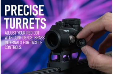 Image of Monstrum Ghost 1x20mm Red Dot Sight, 2 MOA Dot Reticle, Type III Hardcoat Anodized, Black, RDT20B