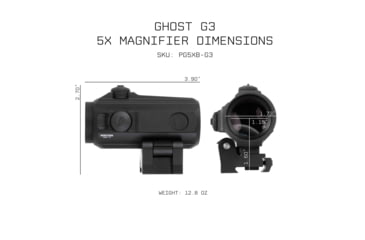 Image of Monstrum Ghost G3 5x30mm Magnifier w/ Flip-to-Side Mount