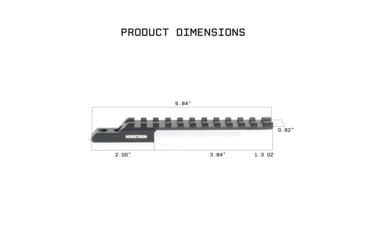 Image of Monstrum Ruger Mini 14 / Mini 30 Ranch Single Picatinny Rail Mount