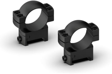 Image of Monstrum Predator Series 7075-T6 Hard-Anodized Aluminum Scope Rings, 1in, Medium Profile, Black, ZR32M-B