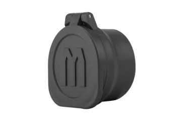 Image of Monstrum Rubberized Flip-Up Rifle Scope Lens Covers, Objective Lens, Size D, Black, 31-37 mm FCO-D