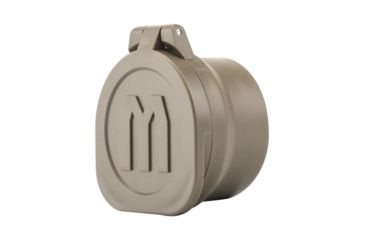 Image of Monstrum Rubberized Flip-Up Rifle Scope Lens Covers, Objective Lens, Size G, Flat Dark Earth, 49-55 mm FCO-G-T