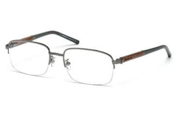 Image of Mont Blanc MB0447 Eyeglass Frames - Shiny Gun Metal Frame Color