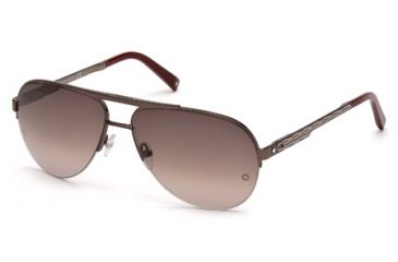 Image of Mont Blanc MB457S Sunglasses - Gray Frame Color, Gradient Bordeaux Lens Color