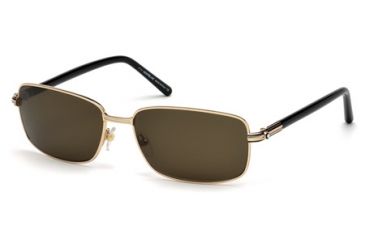 Image of Mont Blanc MB503S Sunglasses - Shiny Rose Gold Frame Color