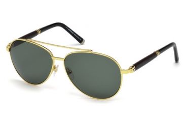 Image of Mont Blanc MB518S Sunglasses - Shiny Endura Gold Frame Color