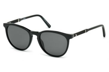 Image of Mont Blanc MB588S Sunglasses - Shiny Black Frame Color