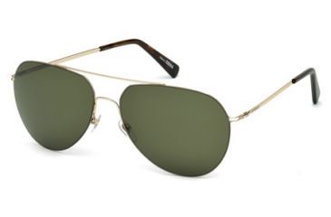 Image of Mont Blanc MB595S Sunglasses - Shiny Rose Gold Frame Color