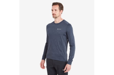 Image of Montane Dart Long Sleeve T-Shirt - Mens, Eclipse Blue, 2XL, MDRLSECLZ14