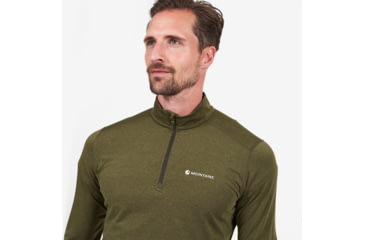 Image of Montane Dart Thermo Zip Neck - Mens, Kelp Green, Medium, MDTZNKELM12
