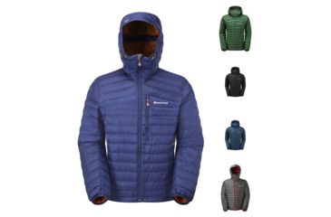 Image of Montane Featherlite Down Jacket - Mens, Antartic Blue, Arbor Green, Black, Narwhal Blue, Shadow