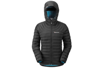 Image of Montane Featherlite Down Jacket - Womens-Black/Peacock-Large(Clearance)