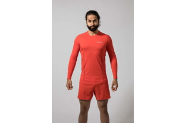 Image of Montane Sabre Long Sleeve T-Shirt - Mens, Flag Red, Extra Small, MSBLSFLAA09