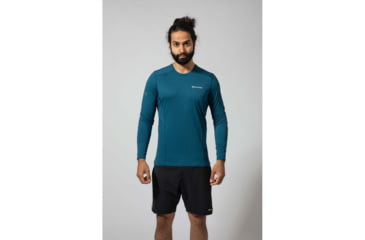 Image of Montane Sabre Long Sleeve T-Shirt - Mens, Narwhal Blue, Extra Small, MSBLSNARA09