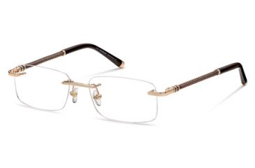 Image of Montblanc MB0391 Eyeglass Frames - Shiny Rose Gold Frame Color