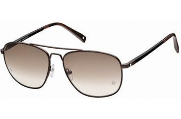 Image of Montblanc MB326S Sunglasses - Shiny Dark Brown Frame Color