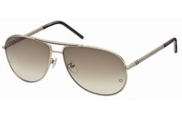 Image of Montblanc MB361S Sunglasses - Shiny Rose Gold Frame Color, Gradient Brown Lens Color