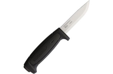 Image of Mora Basic 511 Fixed Blade Black Fixed Blade Knife, 3.5in, Carbon Steel, Standard Edge, Black, Polypropylene Handle FT01830