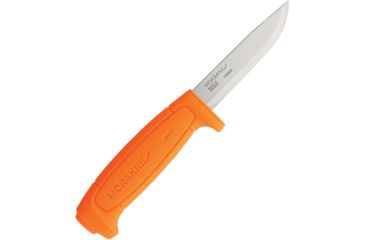 Image of Mora Basic 511 Fixed Blade Orange Fixed Blade Knife, 3.5in, Carbon Steel, Standard Edge, Orange, Polypropylene Handle FT01832