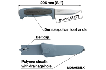 Image of Morakniv Basic 546 Gray/Blue