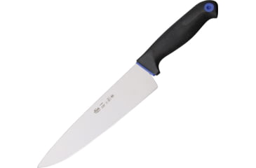Image of Morakniv Chefs Knife 4216PG Kitchen Knives, 14in Overall, 8 3/8in High Carbon SS Blade, Blue Contoured Propylene Handle With Black Rubberized Overmold And Finger Guard, M-129-40520