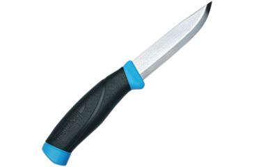 Image of Mora Companion (Blue) Fixed Blade Knife, SS PE Blade, Black/Blue Handle FT13426