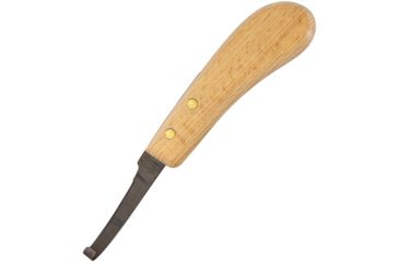 Image of Mora Equus Farrier's Knife Narrow Fixed Blade Knife, 2.875in, Wood Handle, Left Hand FT01910