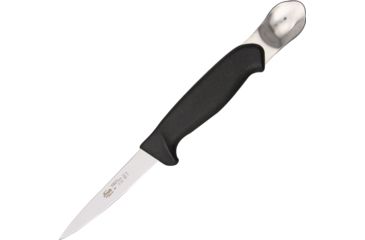 Image of Mora Gutting Knife with Spoon Fixed Blade Knife, 4.5in, Black Polypropylene Handle FT07524