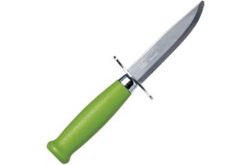 Image of Mora Scout 39 Green Fixed Blade Knife, 3.25in, Stainless Steel, Standard Edge, Mirror Polish FT01363