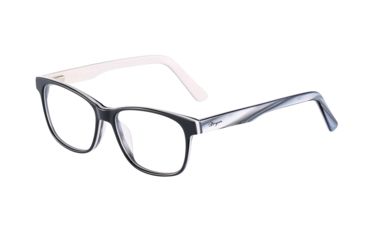 Image of Morgan 201126 Single Vision Prescription Eyeglasses, Black On Grey Structure Frame, 201126-4059SV