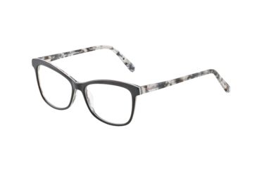 Image of Morgan 201134 Progressive Prescription Eyeglasses, Black On Black/Grey Confetti Frame, 201134-4435PR