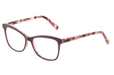 Image of Morgan 201134 Progressive Prescription Eyeglasses, Dark Red On Pink/Brown Confetti Frame, 201134-4436PR
